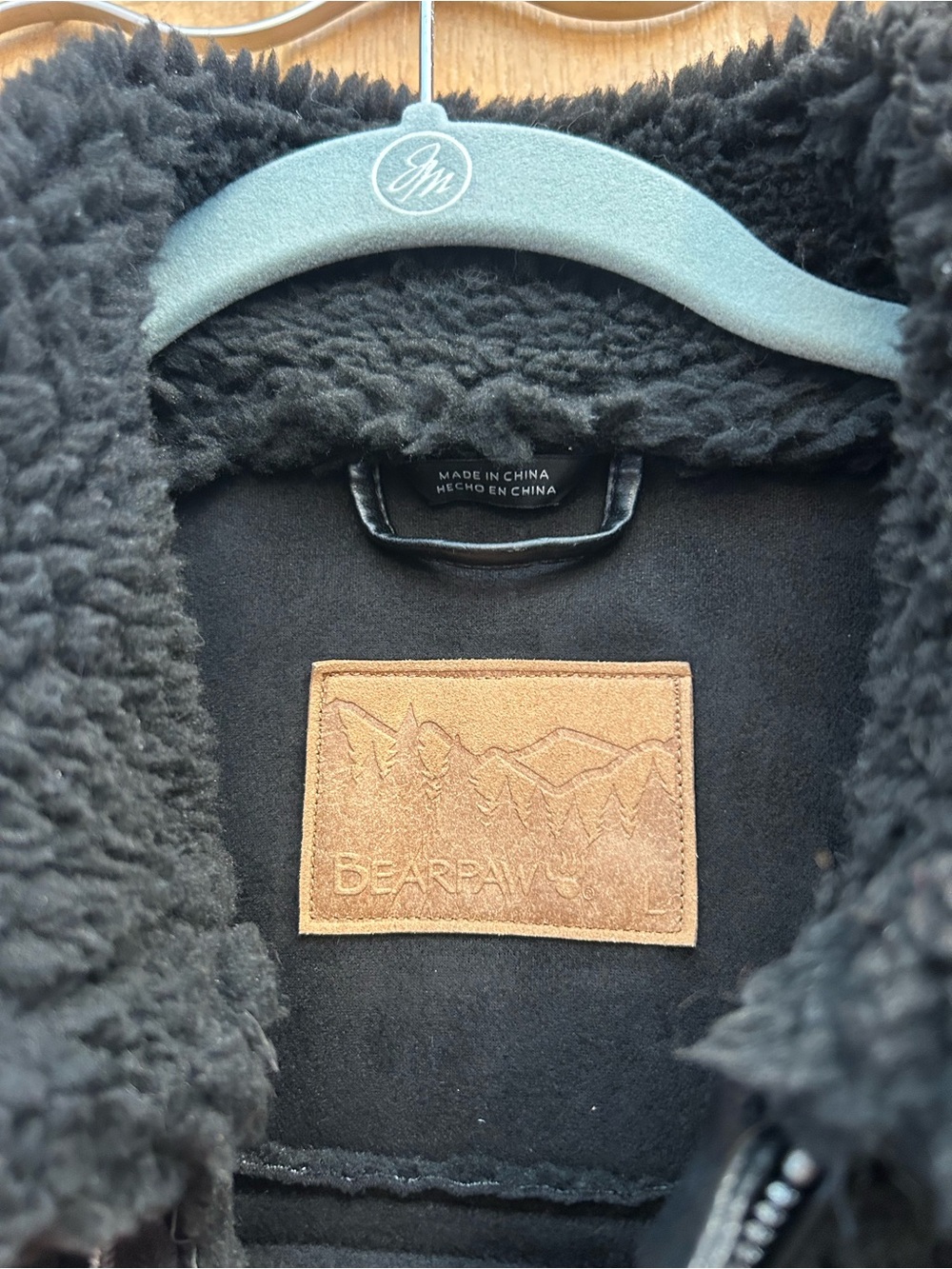 BEARPAW Women’s Black Sherpa Zip-Up Jacket, Very Thick and Warm, Size L - Picture 2 of 7